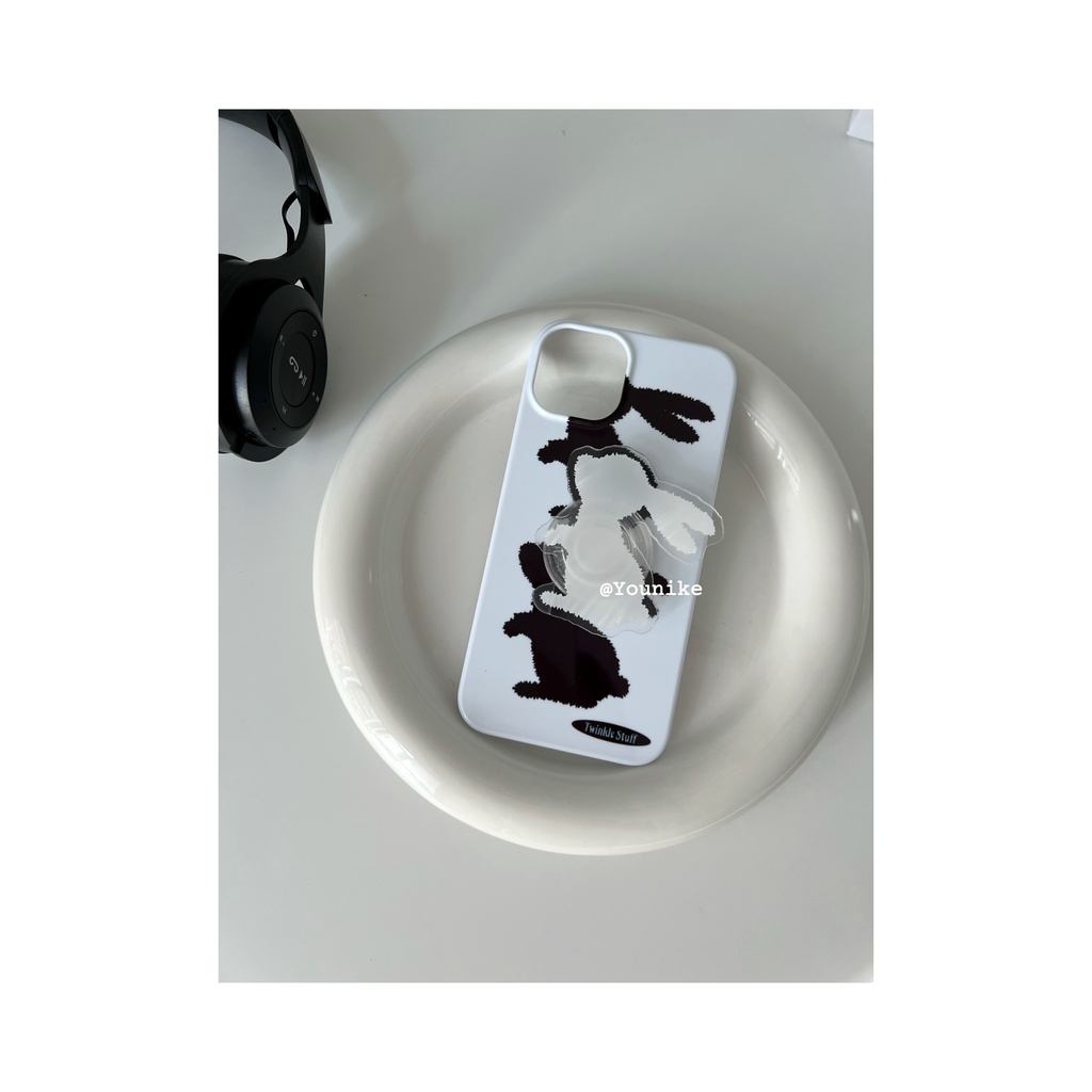 Ốp Điện Thoại Cứng Họa Tiết Thỏ Dễ Thương Cho Iphone13Pro/12promax/12mini/11xr/7plus