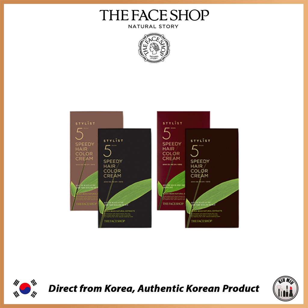 THE FACE SHOP STYLIST 5 SPEEDY HAIR COLOR CREAM *ORIGINAL KOREA*