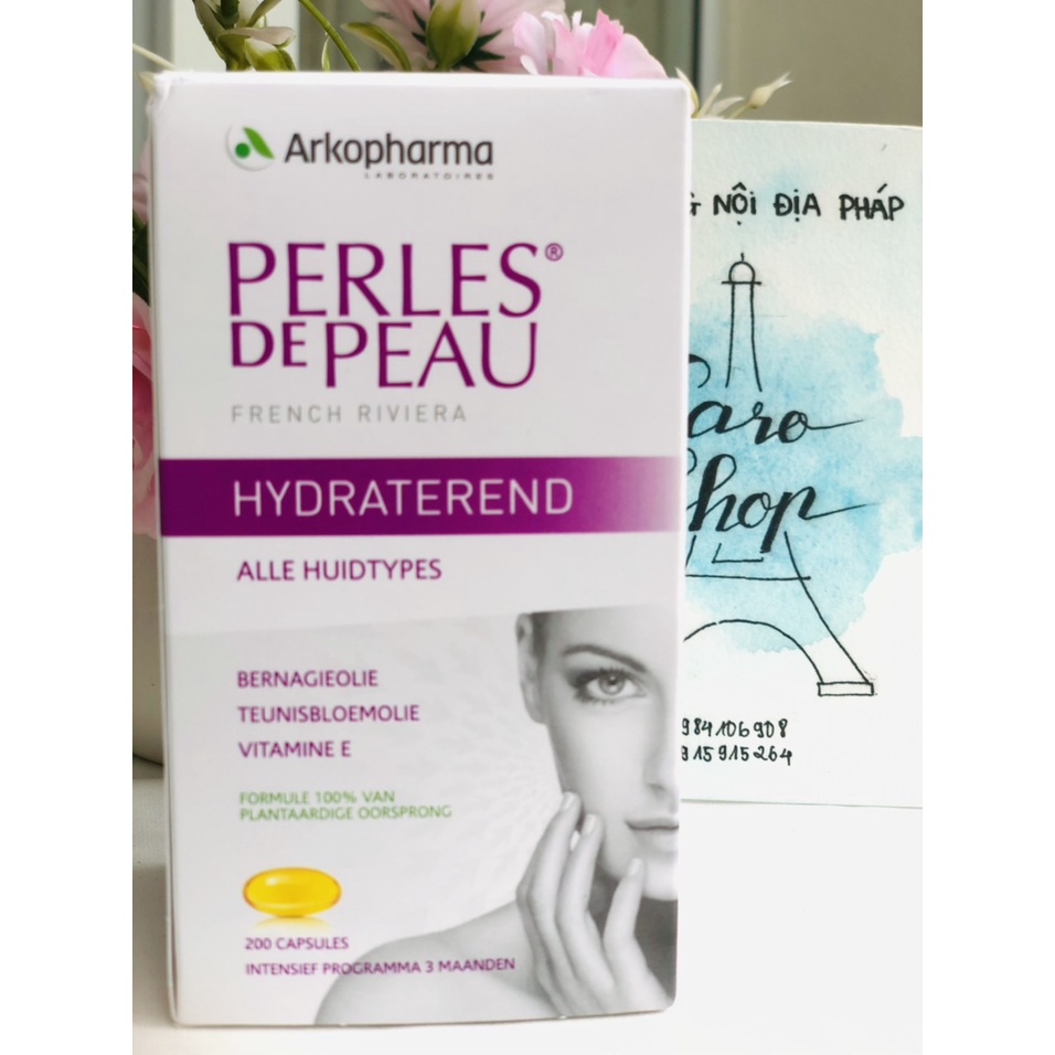 Collagen giúp đẹp da Perles de Peau Arkopharma nội địa Pháp