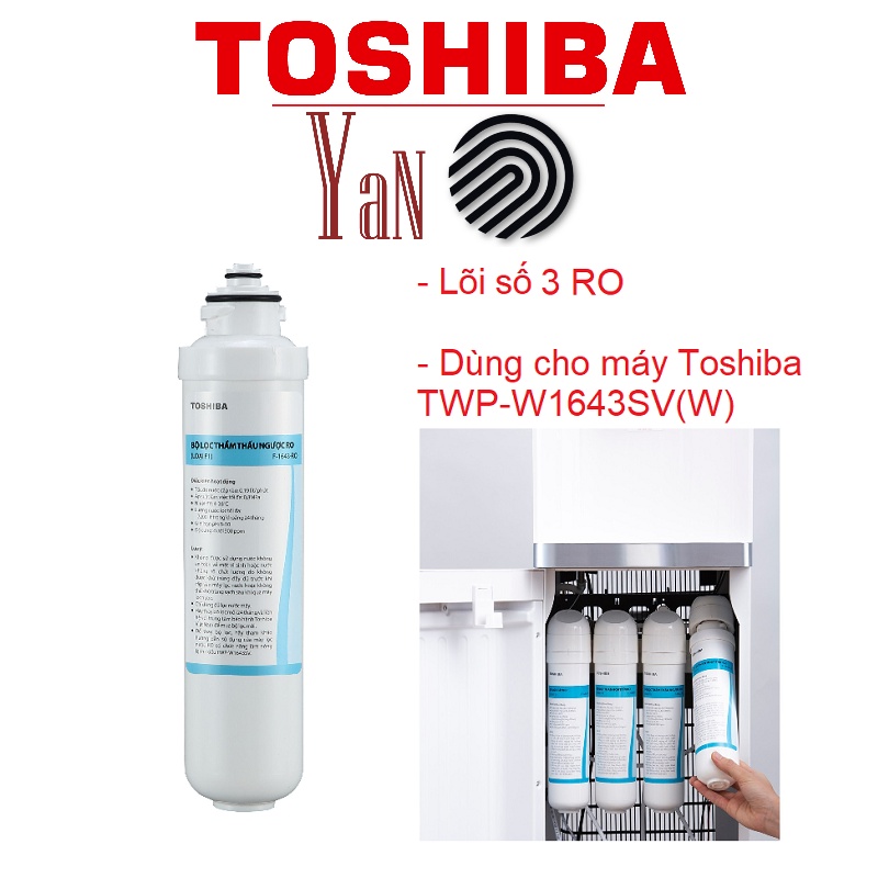 Lõi lọc nước C1/C2/PP/RO Toshiba F-1643 dùng cho model Toshiba TWP-W1643SV - Hàng chính hãng