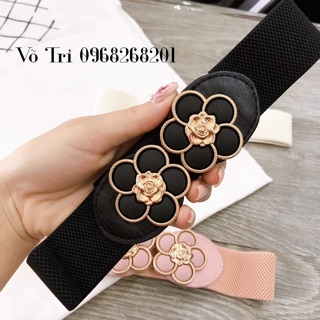 Thắt lưng phối đầm - đai nịt hình bông hoa 4cm