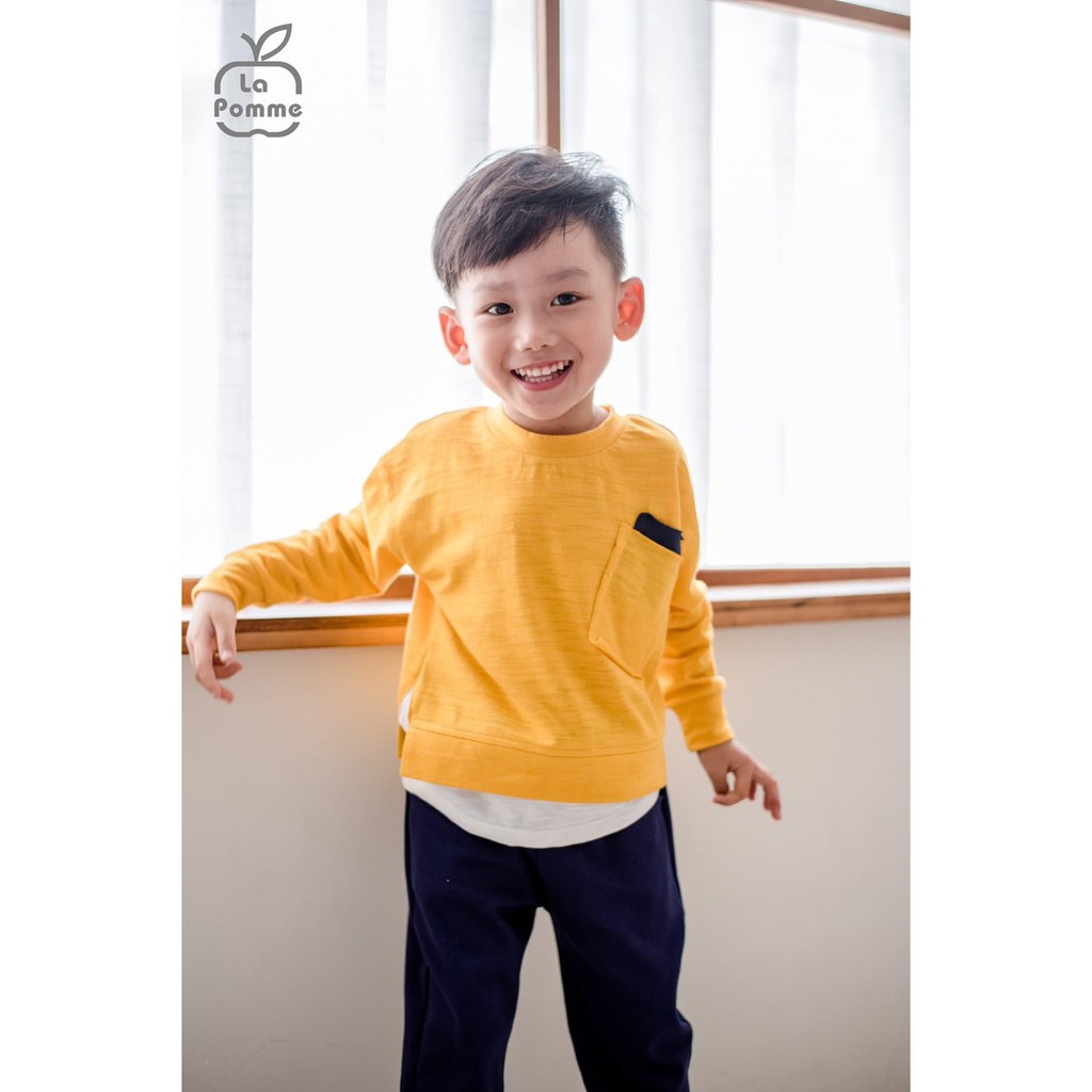 SL085 Bộ dài tay ốp túi ngực La Pomme