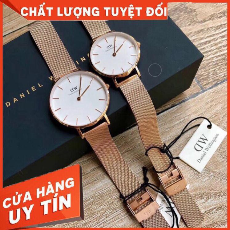 Đồng hồ DW dây lưới thép nam nữ trẻ trung sang trọng - Bảo hành 12 tháng