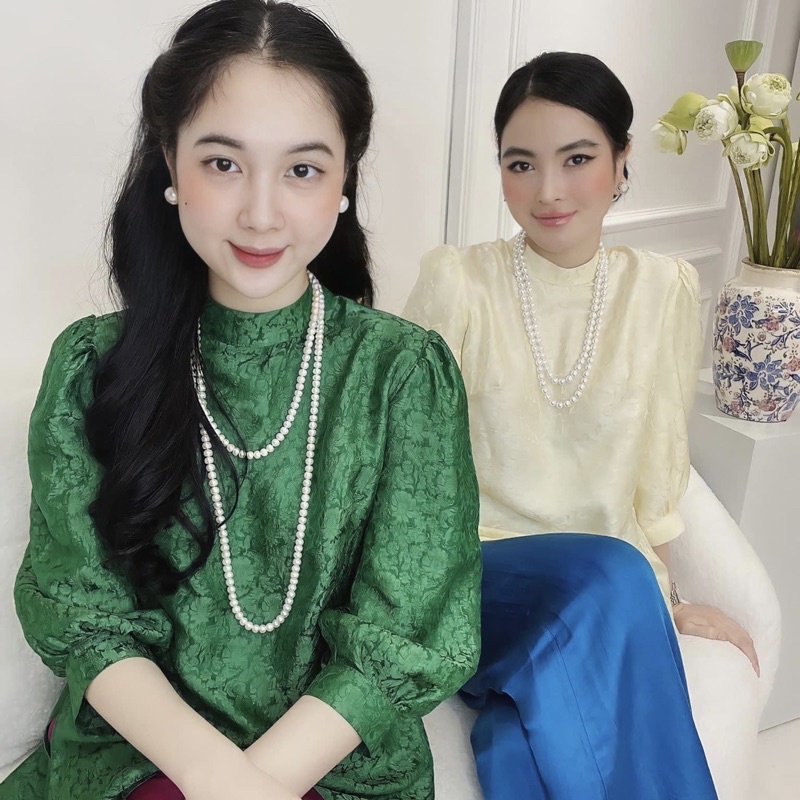 Phụ kiện đi chùa nữ, chuỗi vòng cổ ngoc hai tầng