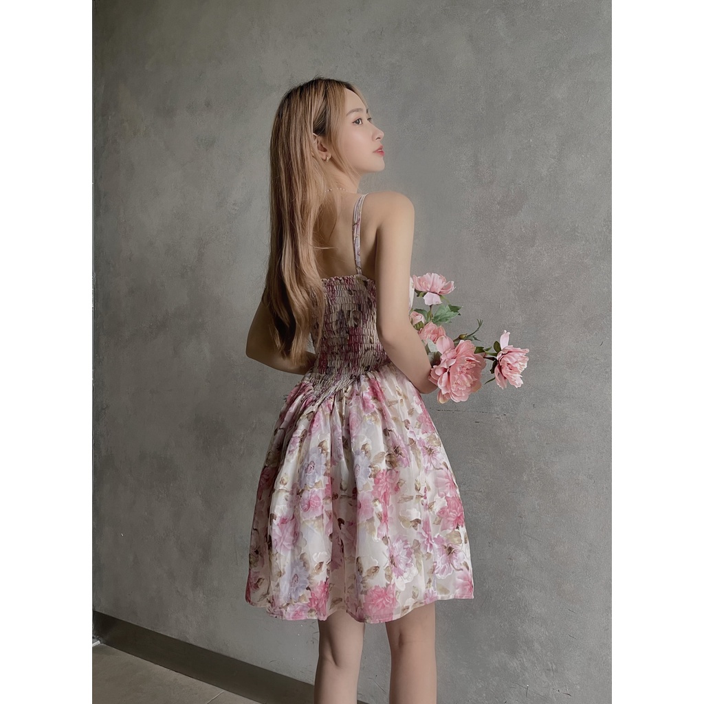 VÁY HAI DÂY HOA ÔM EO - CHERRI BOUTIQUE