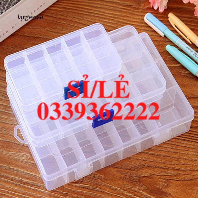 [ HAIANHSHOP ] Hộp đựng trang sức 10 hoặc 15 ngăn tiện dụng   Duashop &gt;