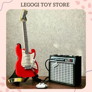 Mô hình lắp ghép đàn guitar fender 1224 mảnh ghép đồ chơi lắp ráp mảnh ghép