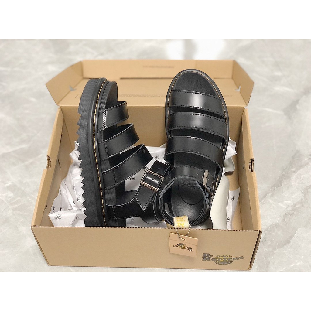 DR. MARTENS Xăng đan Đế Bằng Siêu Nhẹ Size 35-40 Dành Cho Nữ