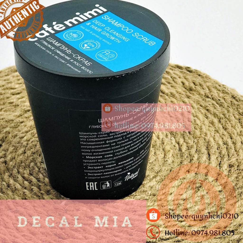 Tẩy da chết da đầu Cafe Mimi Super Volume Shampoo | BigBuy360 - bigbuy360.vn