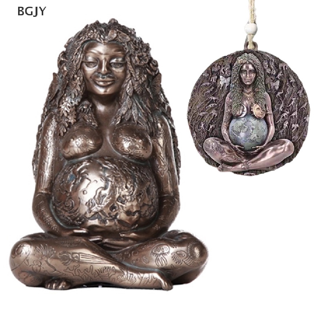 Bgjy Dây Chuyền Mặt Tượng Nữ Thần Thiên Thần Mẹ Trái Đất Gaia Mới