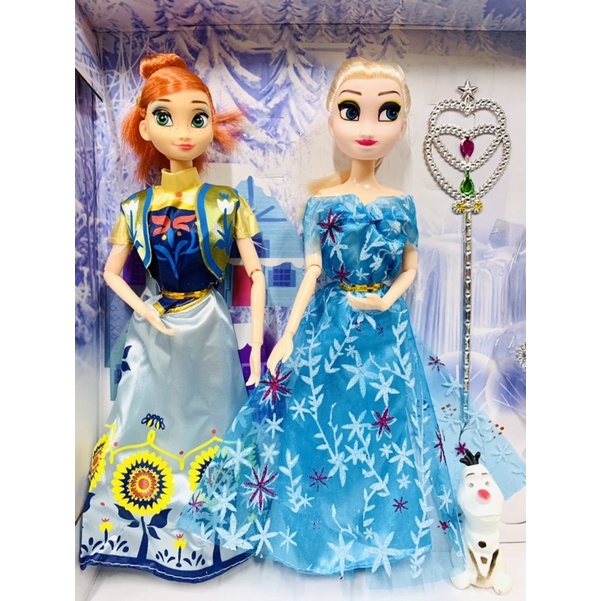 Đồ chơi hộp Búp bê Elsa và Anna kèm trang sức và vương miện - nữ hoàng băng giá Frozen 1020