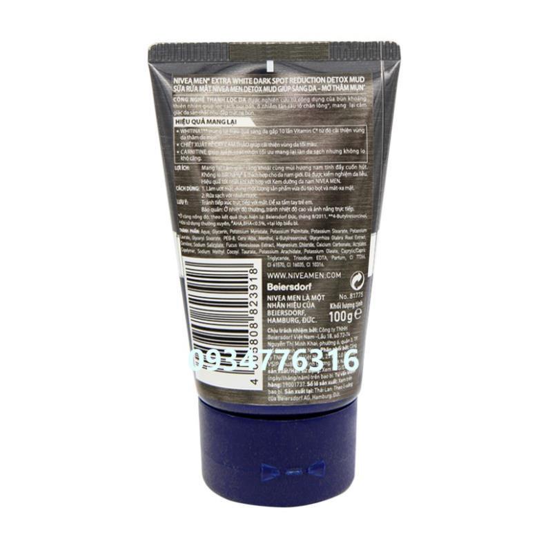 ✅ Sữa rửa mặt Nivea Men than hoạt tính 50-100g