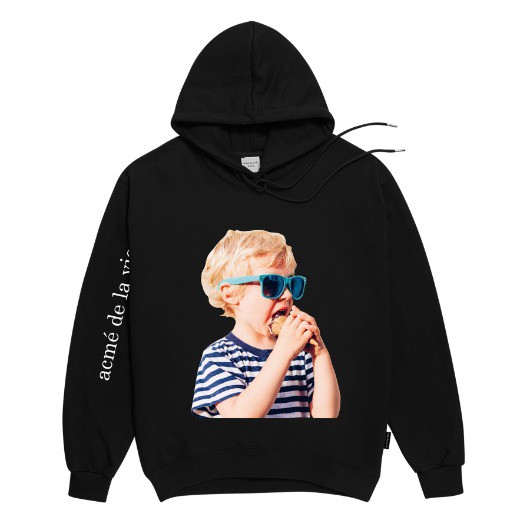 ÁO KHOÁC CÓ MŨ ADLV BABY FACE HOODIE BLACK SUNGLASSES