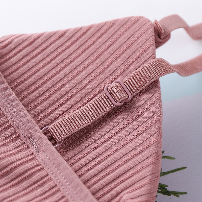 Áo bra nữ thắt nơ thun gân tăm hai dây đi biển sexy AL67 | BigBuy360 - bigbuy360.vn