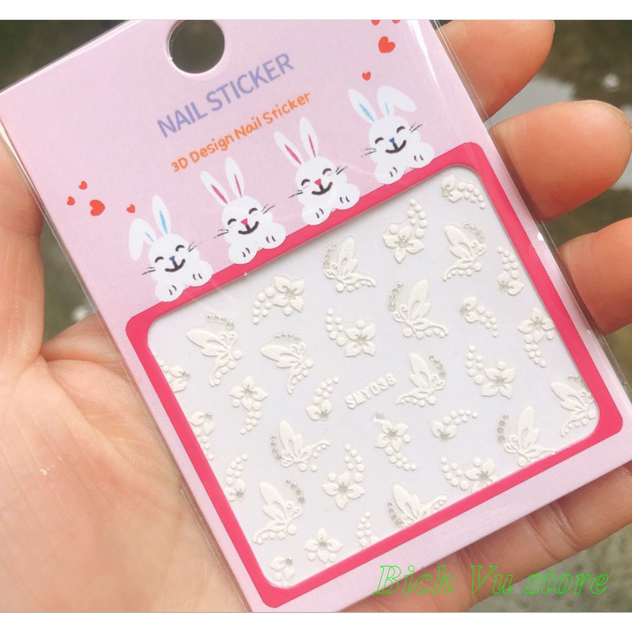 Sticker dán móng nỗi 3D - SMY