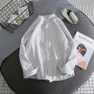 Áo Sơ Mi Nam Dài Tay Sọc Dọc (M-2Xl)
