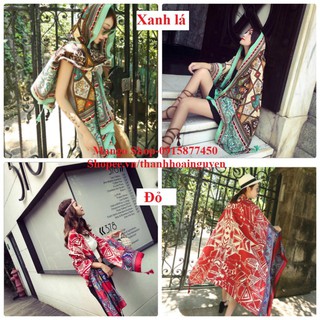 Khăn choàng thổ cẩm đi biển