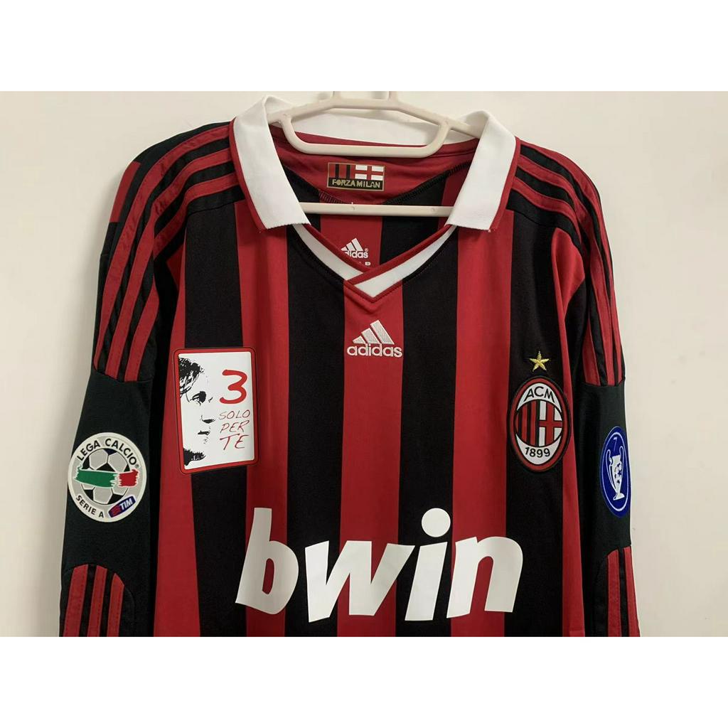 AC sân nhà 2009-10 dài tay/ngắn tay bóng đá tops S-2XL * tùy chỉnh&chất lượng cao *