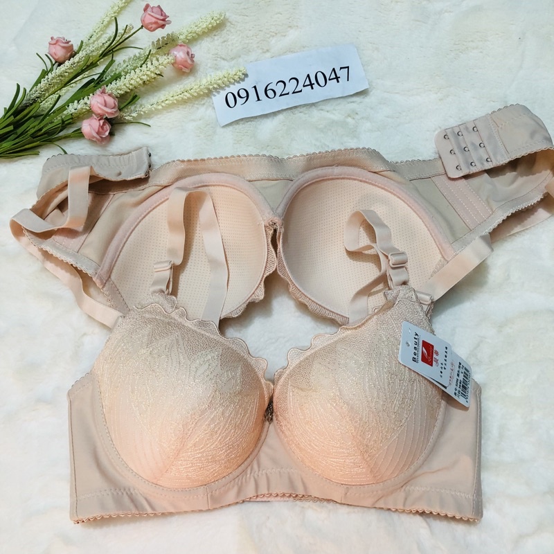 Set 3 Áo ngực 3 móc có gọng mỏng, áo lót nữ che khuyết điểm ôm ngực giảm mỡ