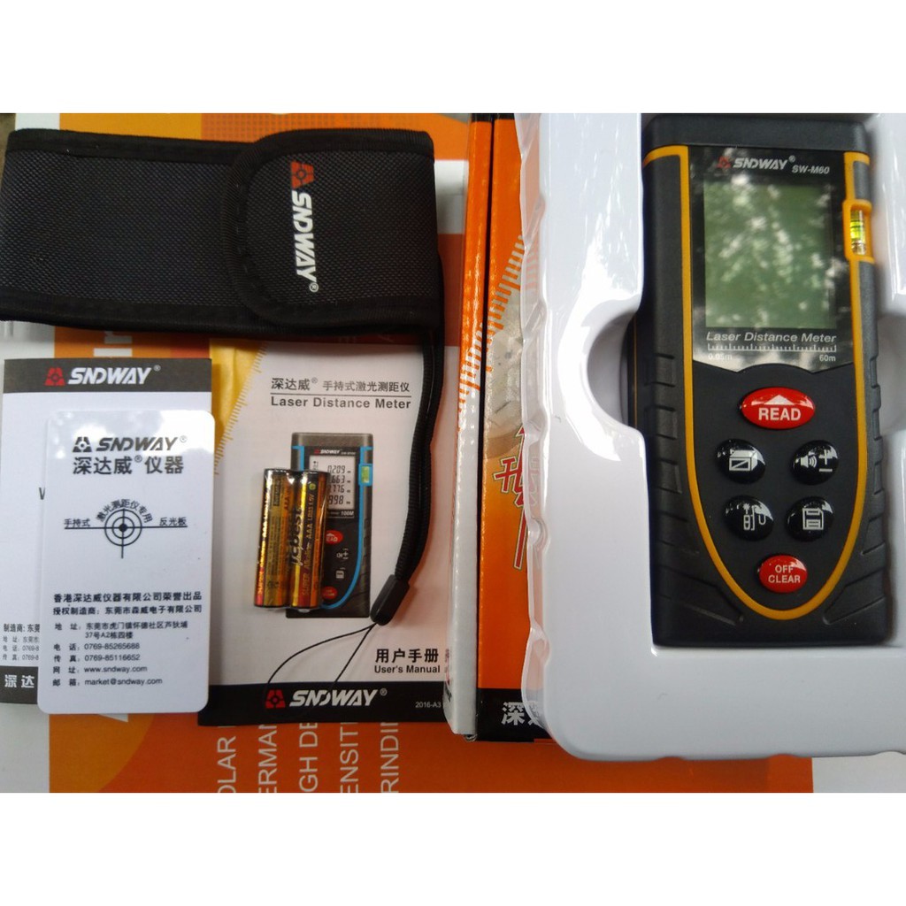 MÁY ĐO KHOẢNG CÁCH 50M SNDWAY CHÍNH HÃNG