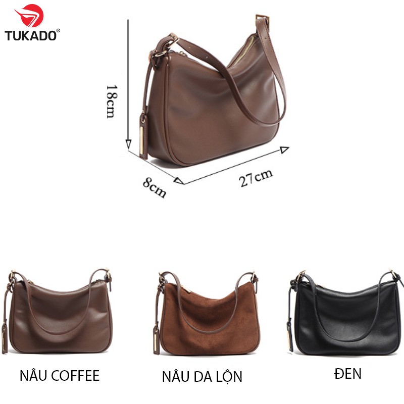 Túi Xách Nữ Đeo Chéo Đeo Vai Kẹp Nách MICOCAH Dáng Công Sở Thời Trang Phối Màu Basic Da Cao Cấp Cực Đẹp MC10 - Tukado | BigBuy360 - bigbuy360.vn