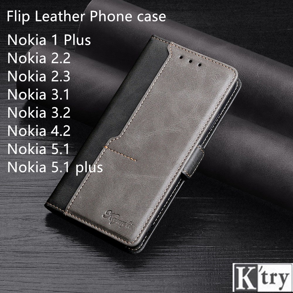 Lật Bao Da Điện Thoại Tpu Mềm Cho Nokia 5.1 Plus / Nokia 4.2 / Nokia 3.2 / Nokia 3.1 / Nokia 2.3 / Nokia 2.2 / Nokia 1 Plus