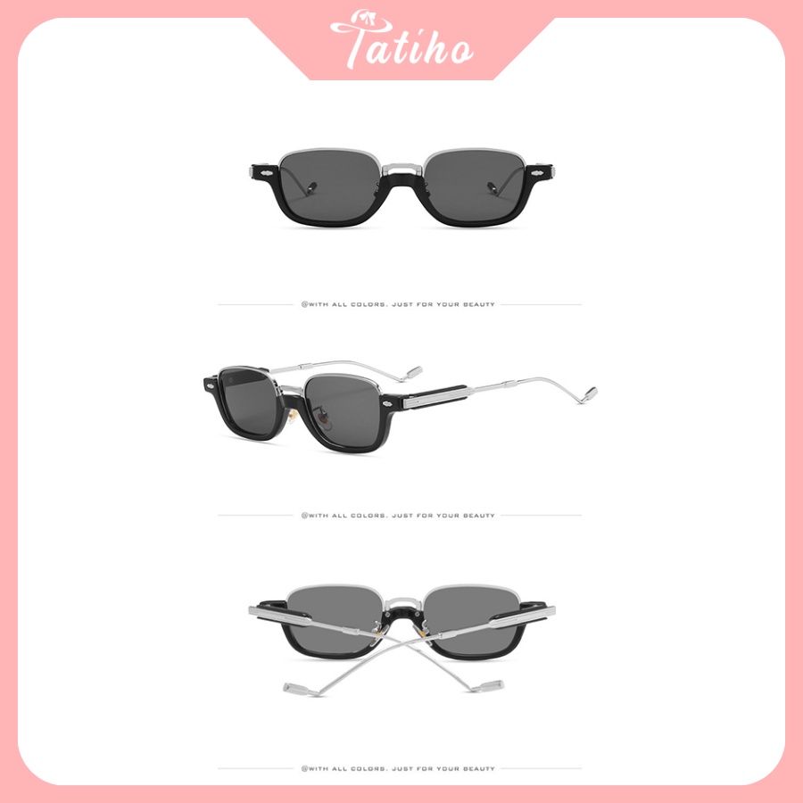 [Hàng Xịn, Giá Tốt] Kính Mát (Kính Râm) Kính Mát Gọng Kim Loại Oval Phong Cách Hàn Quốc Thời Trang - Mã MK031