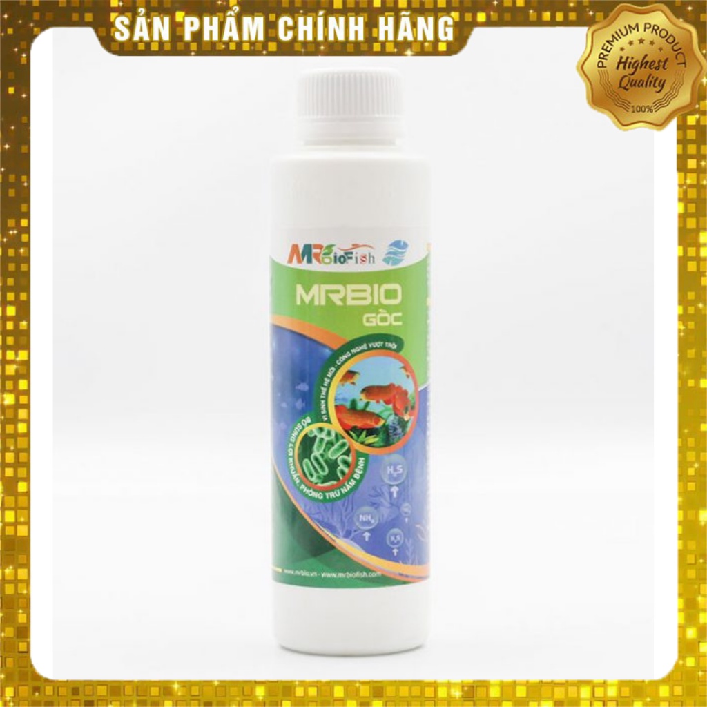 Men Vi Sinh Gốc Mr Bio Fish Xử Lý Nước Cho Bể Cá, Dạng Nước chai 200ml, 500ml