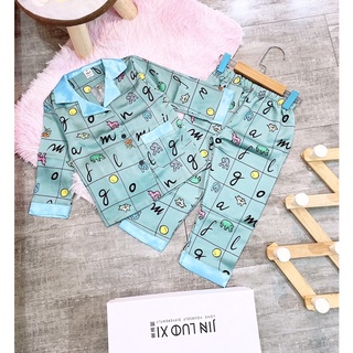 Pizama lụa cho bé từ 8-22kg