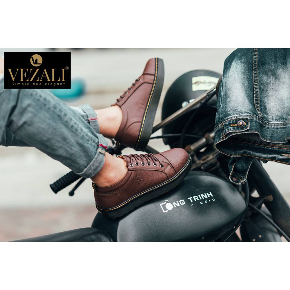 Giày dr marten nam da bò thật 100% TUXILO giày da nam cao cấp da thật đế đúc cao su siêu bề bỉ chất nam tính TX07