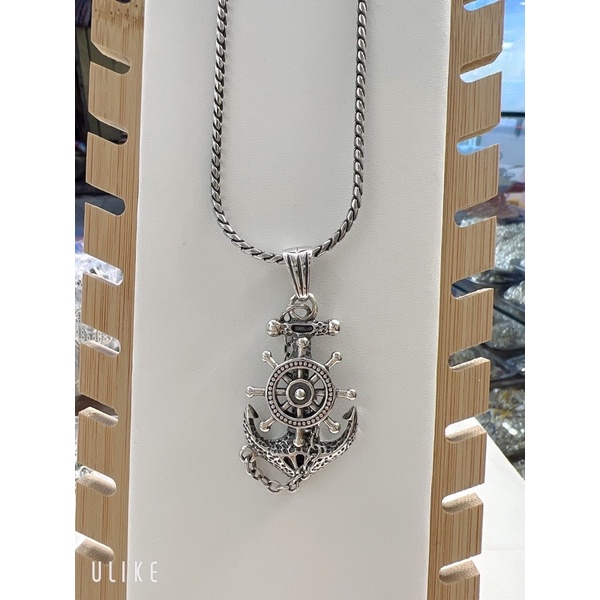 Dây chuyền nam hình mỏ neo ngựa bạc ta đẹp