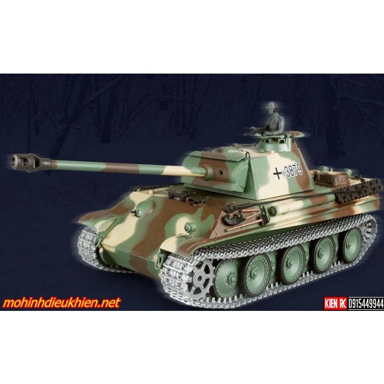 XE TĂNG ĐIỀU KHIỂN TỪ XA PANTHER G PHIÊN BẢN XÍCH KIM LOẠI