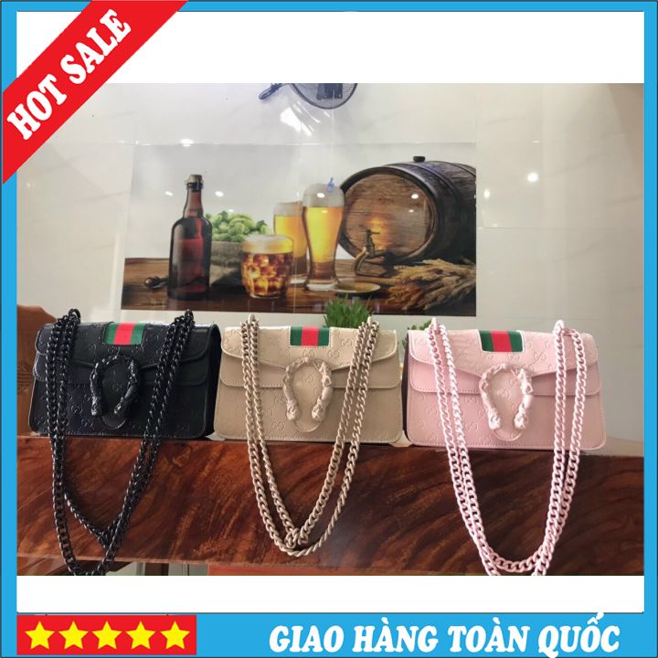 [Hàng Cao Cấp] Túi Xách Nữ Giá Rẻ Túi Xách Nữ Đầu Rồng 3 Vạch Thiết Kế Sang Trọng Lịch Lãm