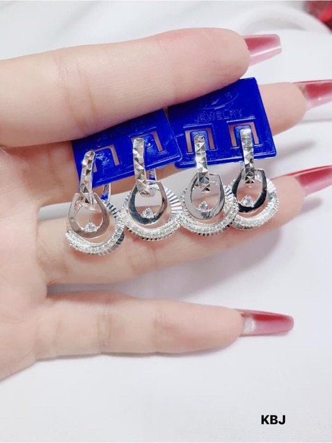 BÔNG TAI BẠC Ý MẶT PHAY CAO CẤP - TRANG SỨC BẠC S925
