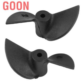 Goon 1 pair 2 Blades CW CCW Nylon RC Boat Propellers for 2mm Shaft Underwater Ship