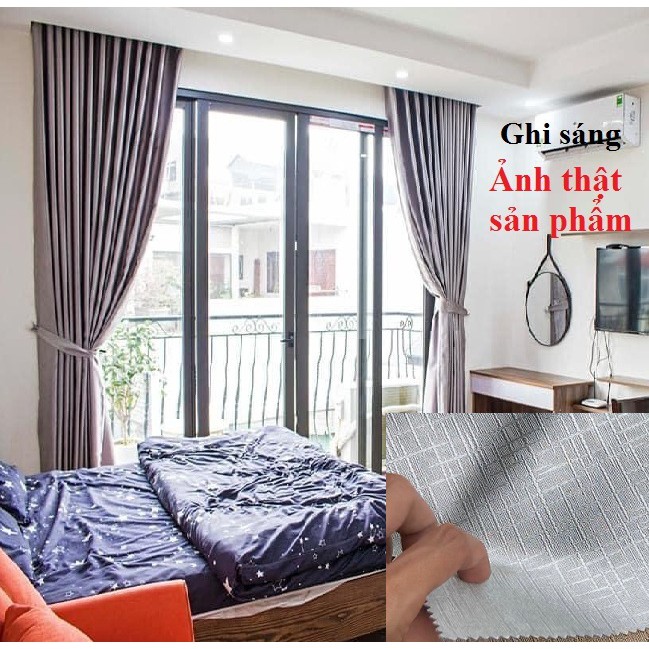 (giá sỉ) rèm cửa sổ- Chống nắng 95% họa tiết 3d đơn sắc cao cấp