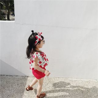 Sét Áo cherry mẹ và con