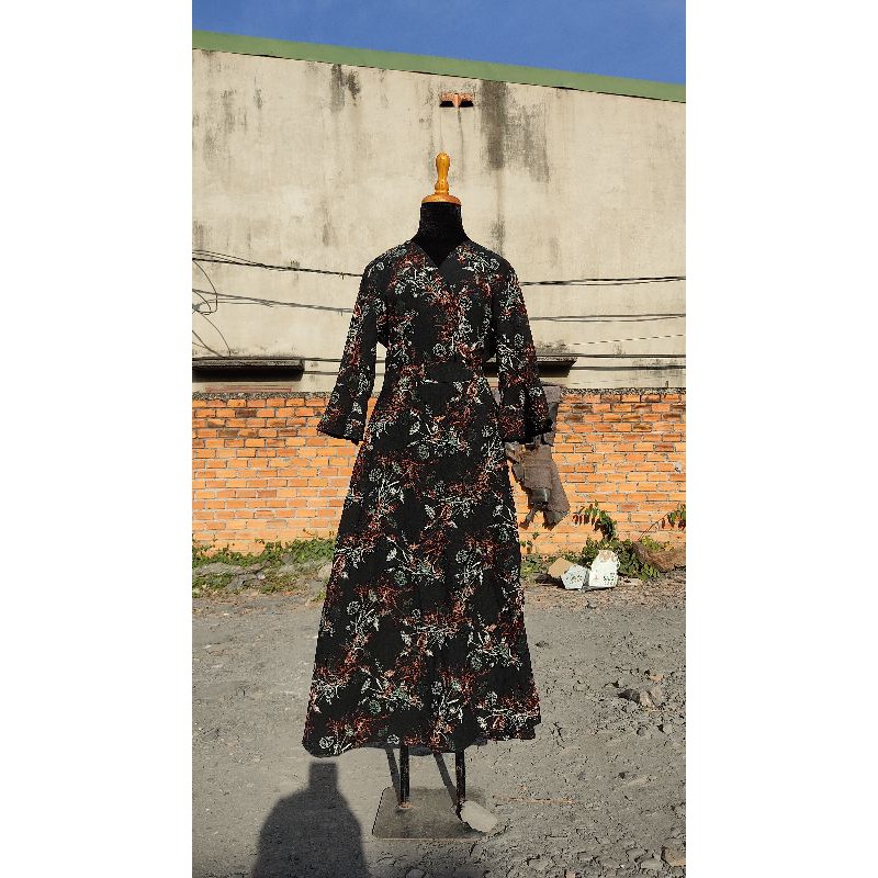 Đầm vạt đắp chéo freesize M L XL