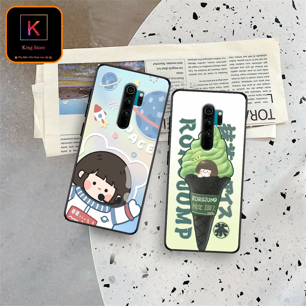 Ốp lưng Xiaomi Redmi Note 8 - Xiaomi Redmi Note 8 Pro - Ốp in hình Ngân hà &amp; RoroJump - Lưng nhám viền TPU cap cấp