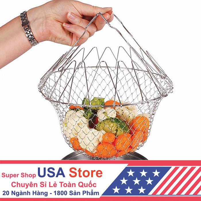 Rổ Nhúng Chiên Rán Chuyên Dụng - Inox