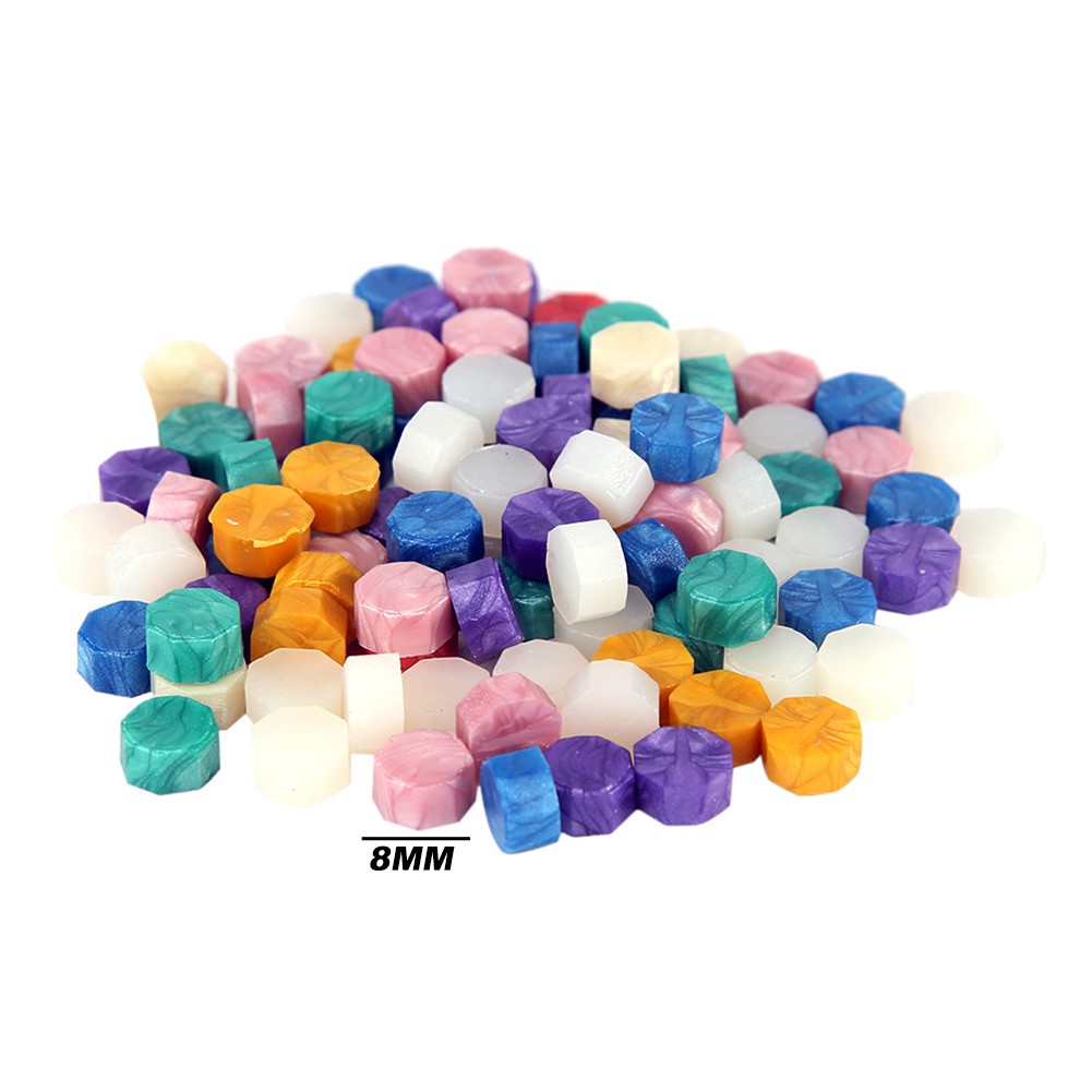 Set 100 Thẻ Dán Hình Bát Giác Dùng Để Trang Trí Đồ Thủ Công