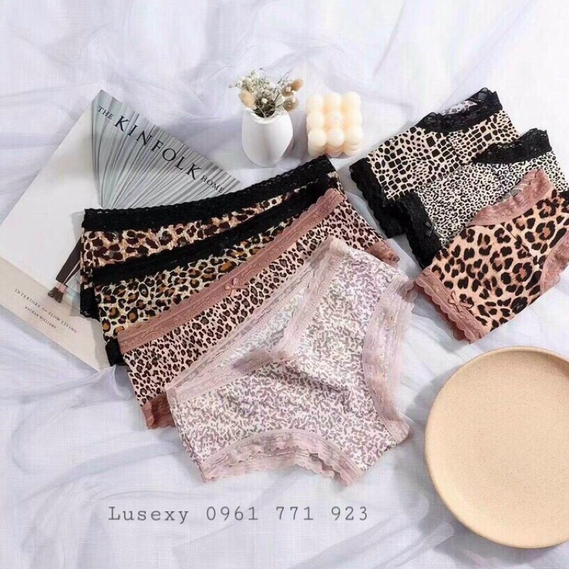 QUẦN LÓT DA BEO DA BÁO CAO CẤP - Quần lót nữ đẹp sexy hiện đại hoạ tiết vằn hổ báo chất su lạnh đẹp mát