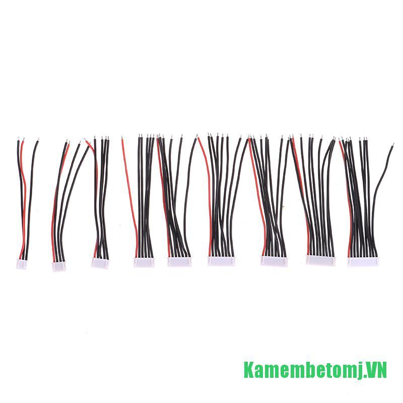 Set 5 Dây Cáp Sạc Pin Lipo 22awg Jst-Xh 2-10p