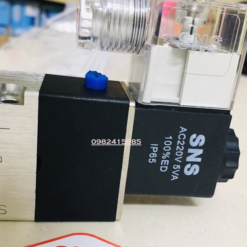4V310-10 Van điện từ 5/2 chính hãng SNS  Ren 17mm