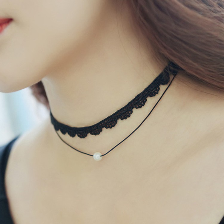 Chocker ren phong cách Hàn mẫu mới - DC73 giá siêu rẻ