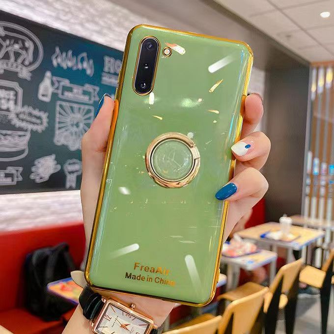 Ốp Điện Thoại Mềm Có Giá Đỡ Dạng Vòng Tròn Bảo Vệ Camera Cho Samsung Galaxy A10 A10S A20 A30 A20S A21 A21S A41 A50 A50S A30S A70