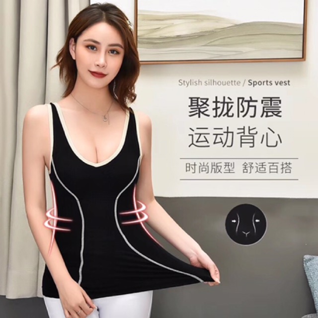 [ Mã WASTAPR giảm 10K đơn 50K] Áo Bra Thun Cotton Có Đệm Ngực Chiết Eo ( Túi Zip ) | BigBuy360 - bigbuy360.vn