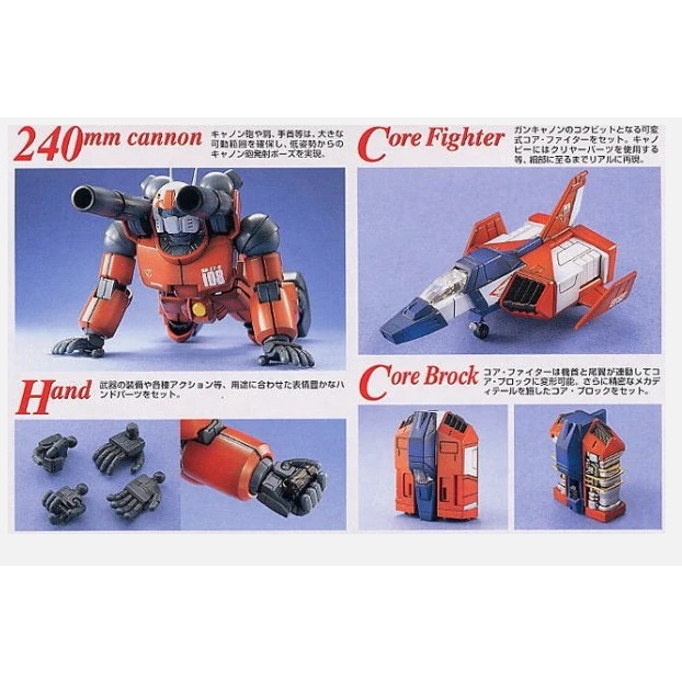 Mô hình lắp ráp MG 1/100 RX-77-2 GUNCANNON Bandai 4573102635709 4543112070173