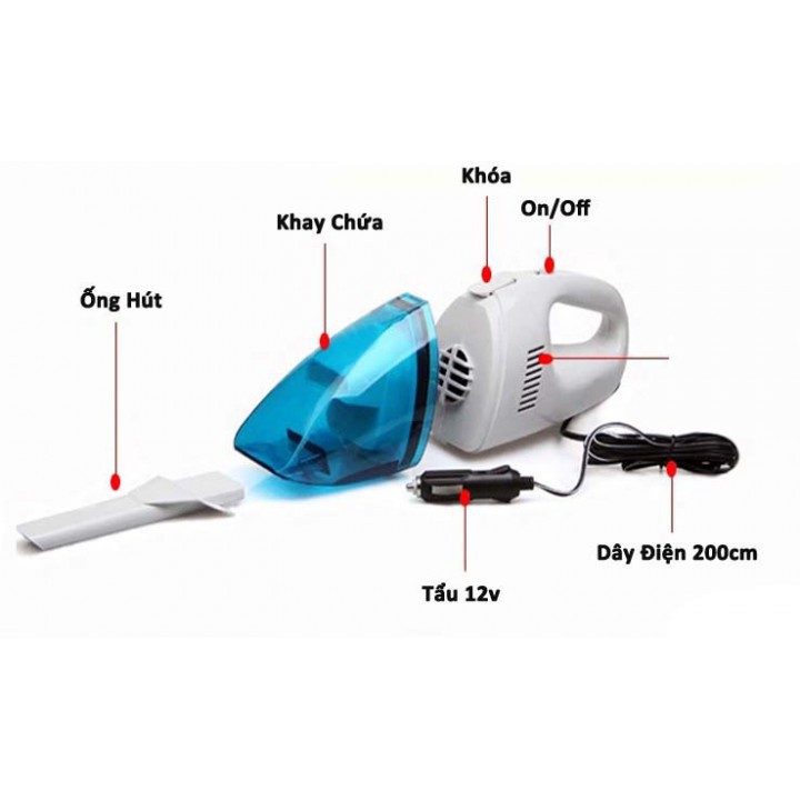 Máy Hút Bụi - Thổi Bụi Cầm Tay Mini Trên Oto - Xe Hơi | BigBuy360 - bigbuy360.vn