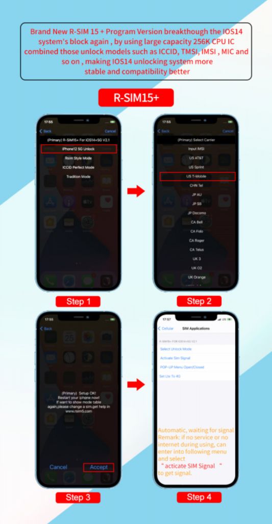 Thẻ Mở Khóa Rsim 2020 R-sim15 + Nano Cho Iphone 12 11 Pro Xs Max Xr X 8 7 6s
